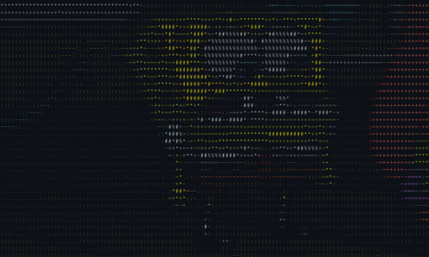 SpongeBob converted to ASCII animation